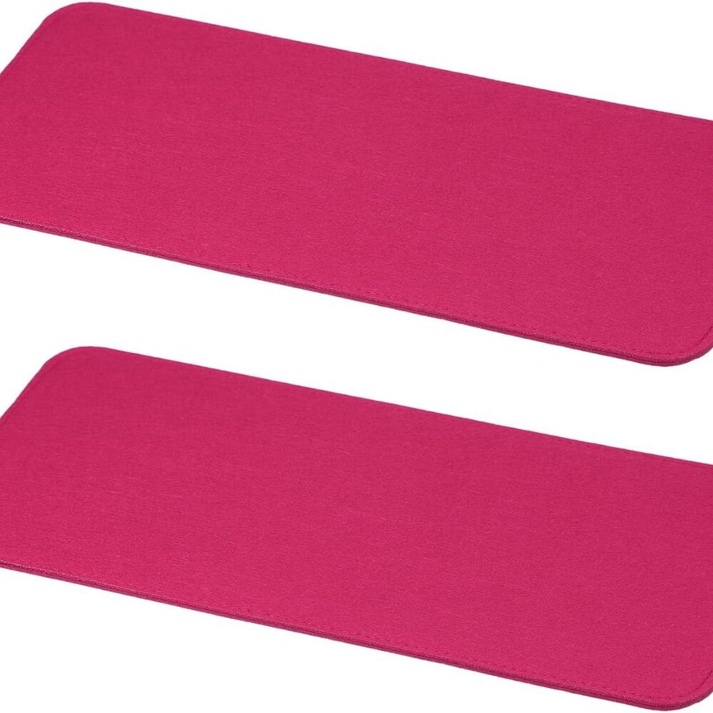 Felt Bag Base Shaper 5x7 Inch Pack of 2 Rose Red Unisex Purse Insert